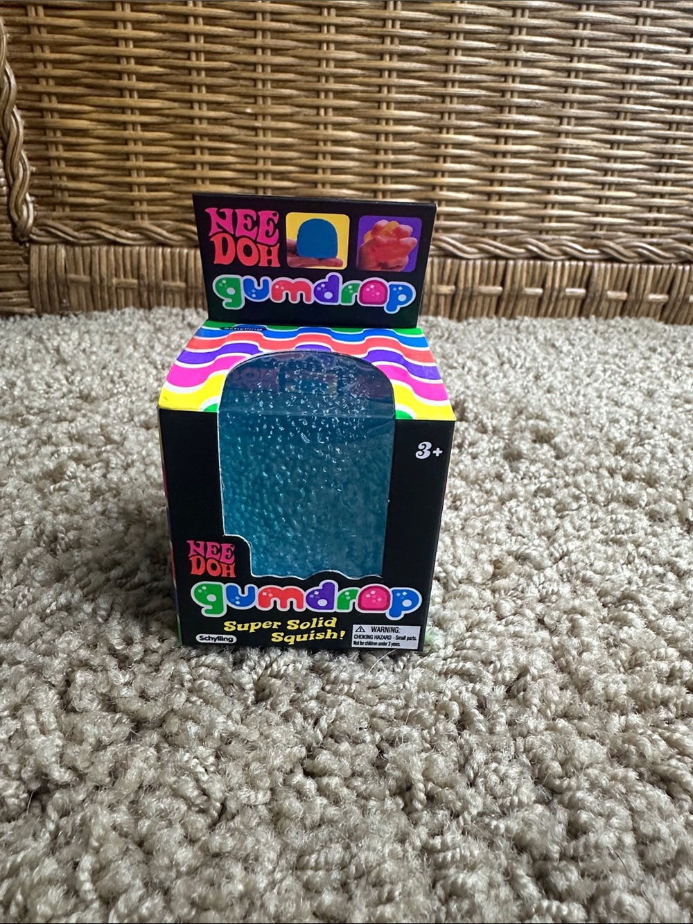 Gumdrop Super Solid Squish! Blue Sensory Toy